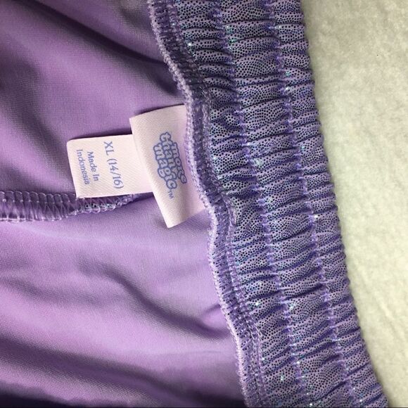 Cat & Jack X-Small shimmery girls purple shorts easy care - Picture 6 of 7